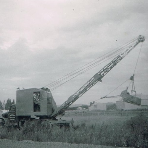 Quickway Dragline on GMC truck